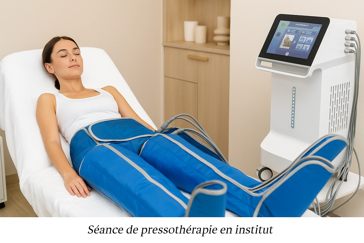 S&eacute;ance de pressoth&eacute;rapie en institut