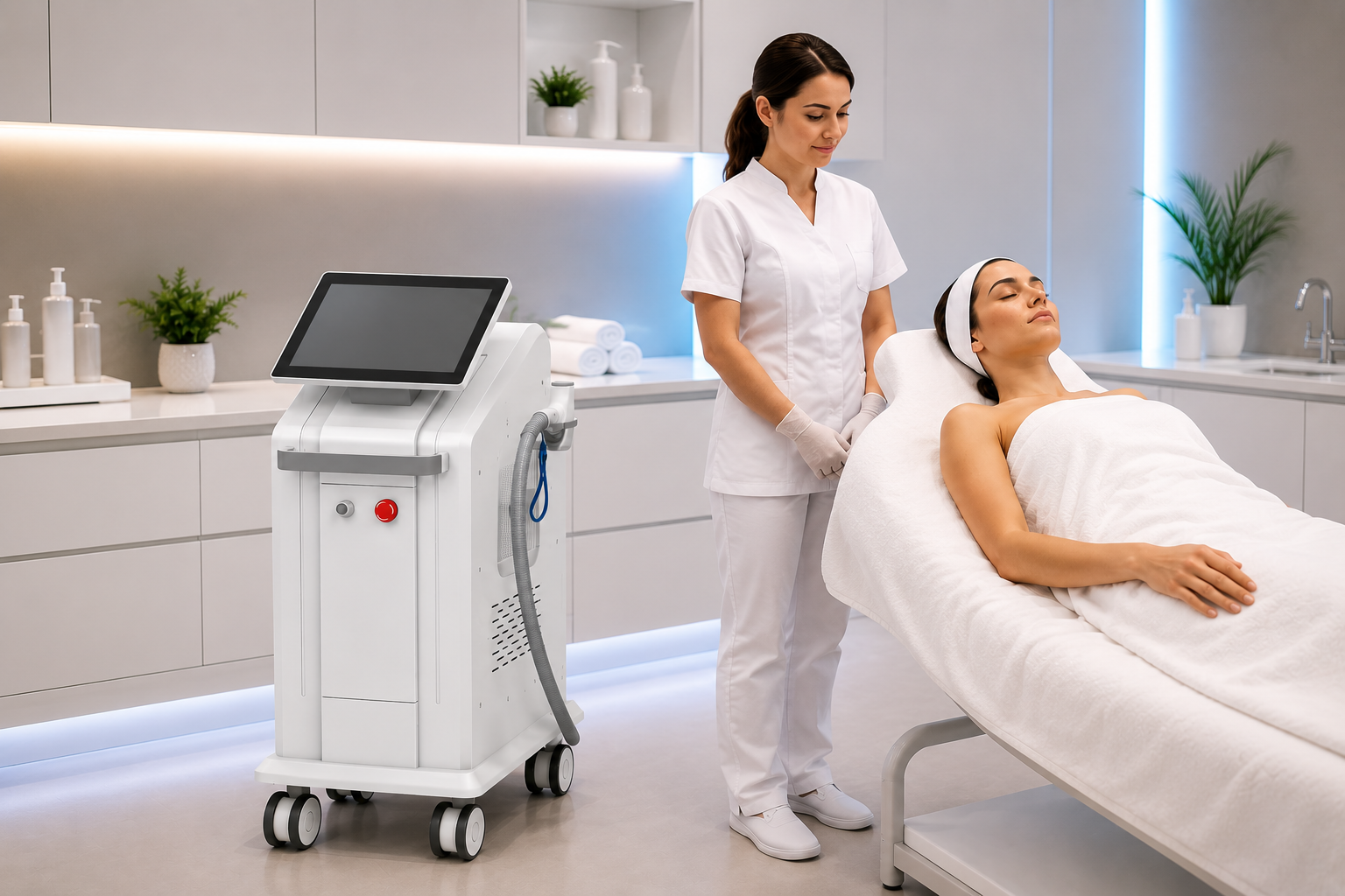 Diode laser hair removal technology and cooling system evaluation
